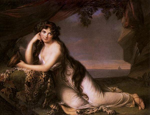 elisabeth vigee-lebrun Lady Hamilton as Ariadne France oil painting art